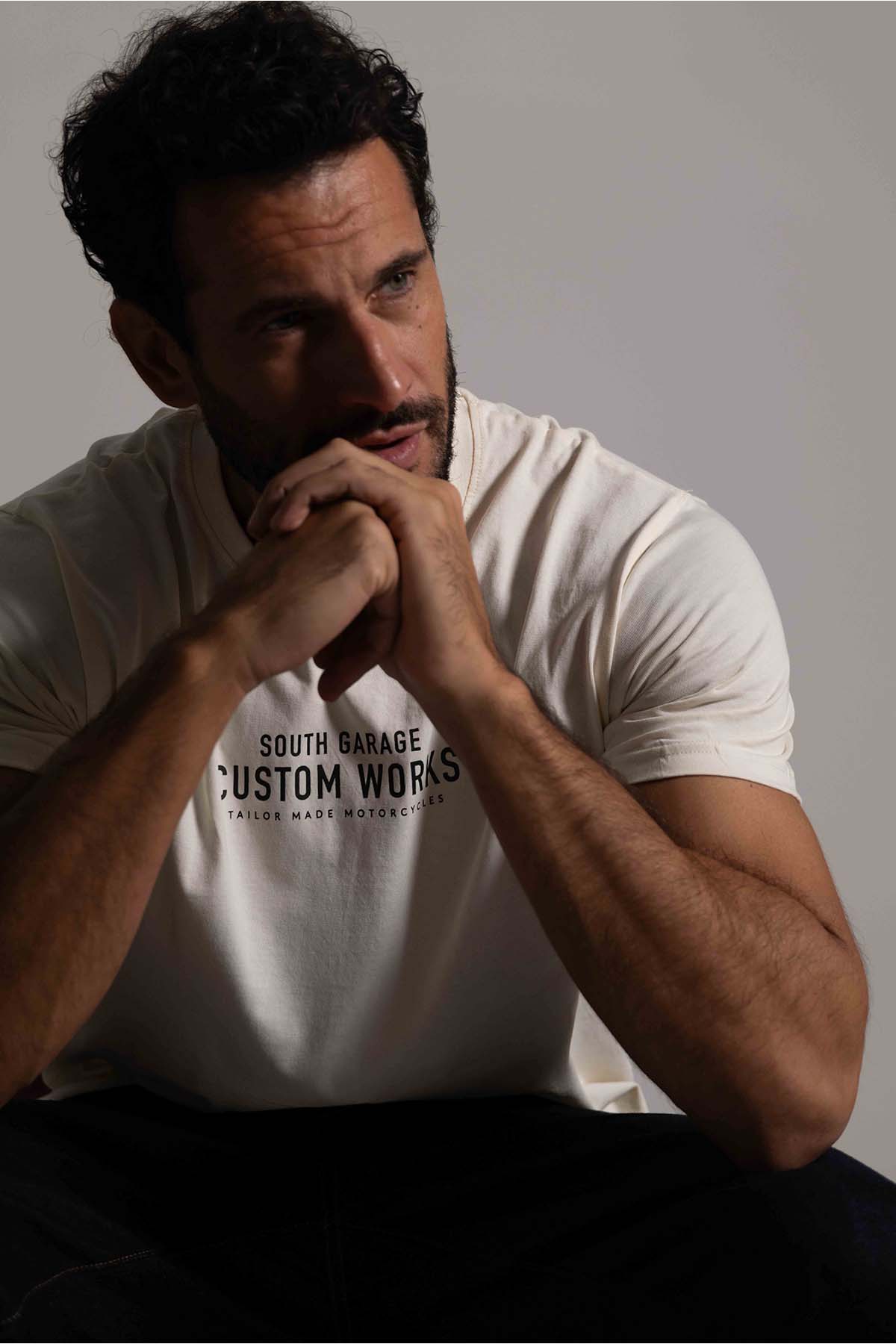 CUSTOM WORKS 04 T-SHIRT - CREAM