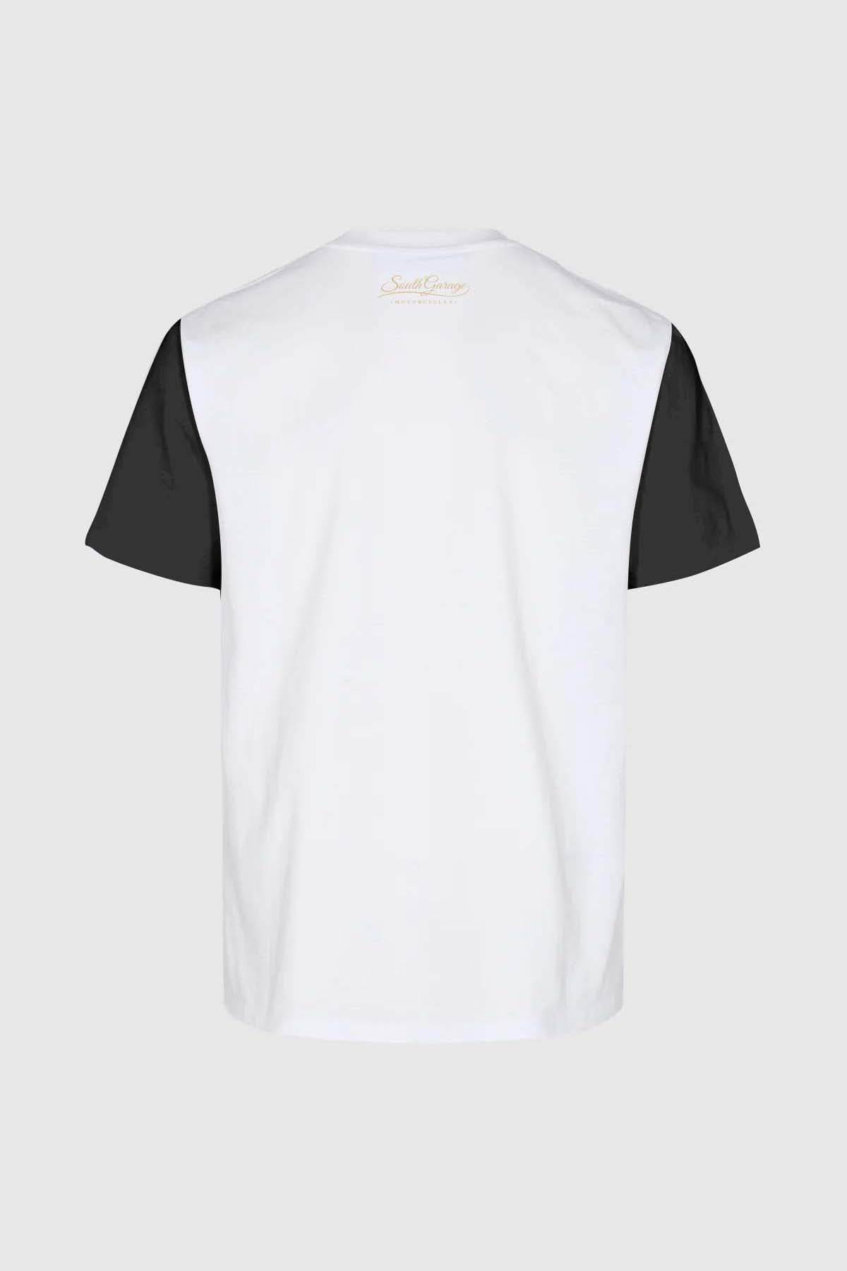 T-SHIRT MOTOR CO 03 - WHITE/BLACK