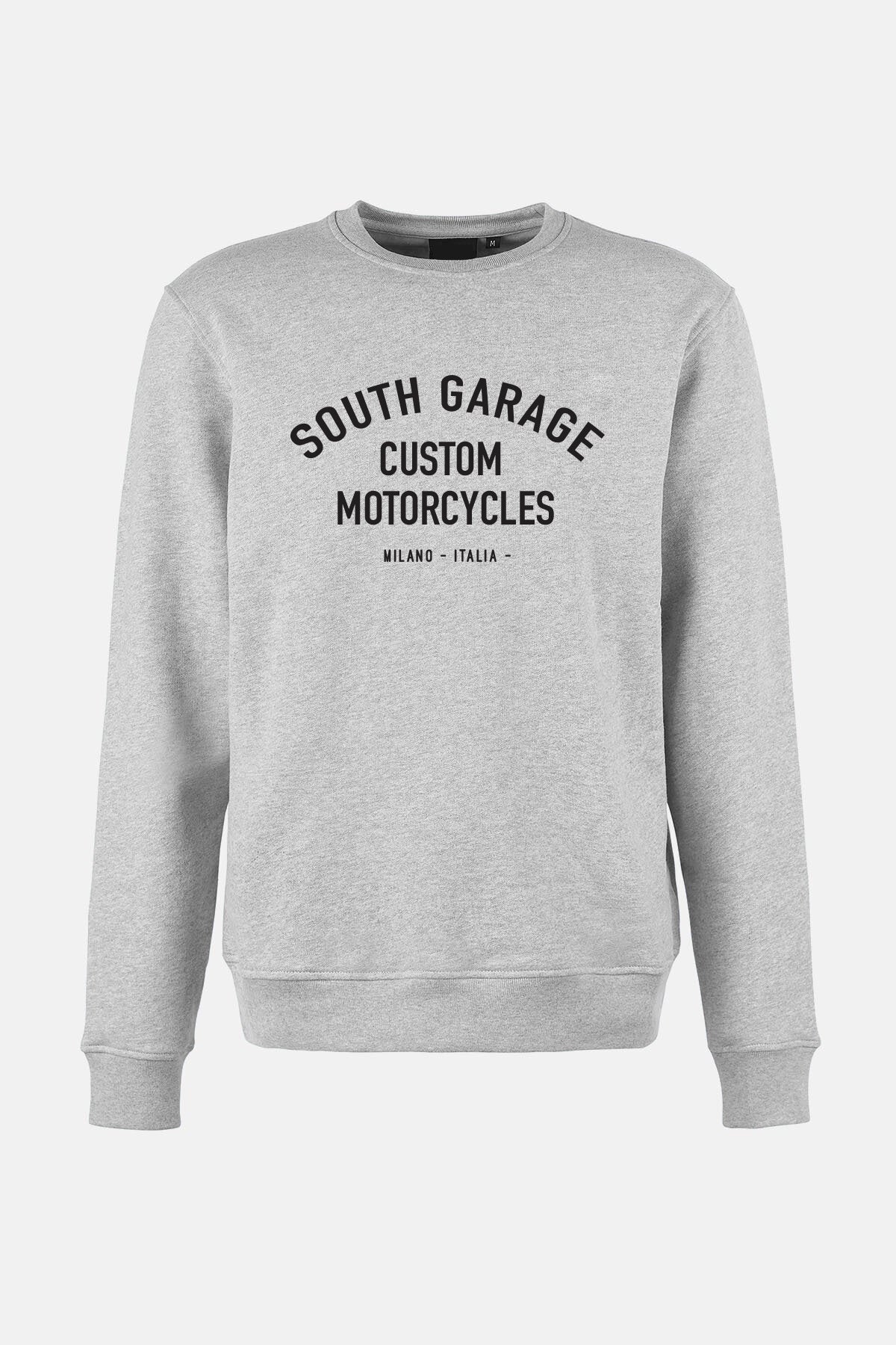 CUSTOM MOTORCYCLE SWEATSHIRT 02 - GREY